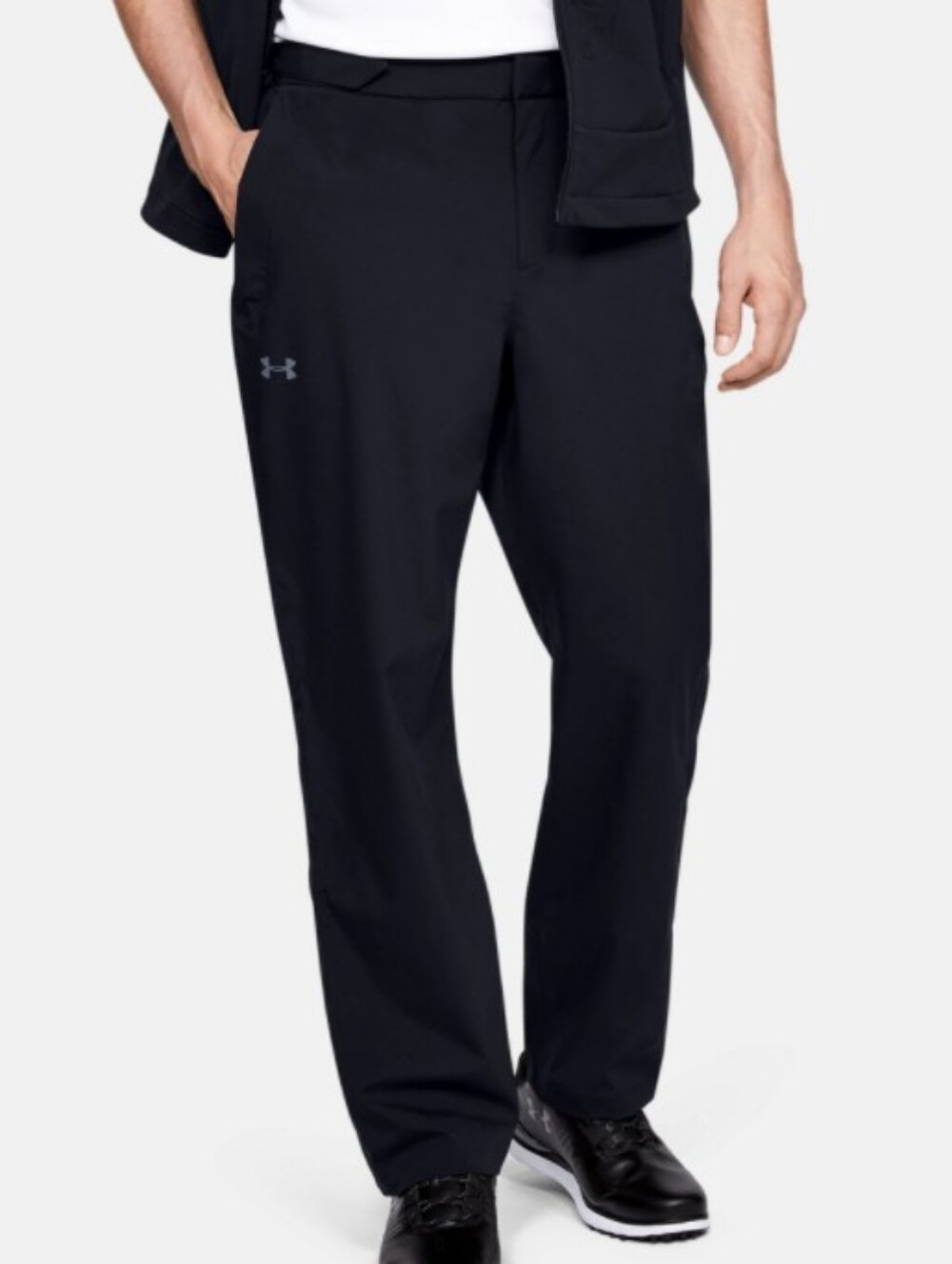👔 Stretch Waist W32" L30" Under Armour Golf StormProof Trousers/Pants/Joggers